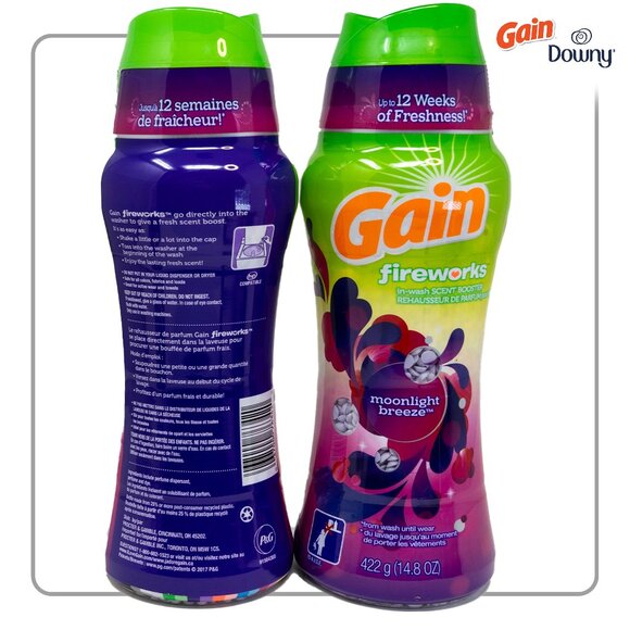Gain Fireworks & Downy Unstopables Laundry Scent Booster - Picture 2 of 4